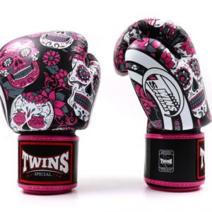Twins Special Fancy Boxing Gloves Skull Pink
