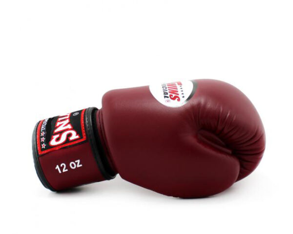 Twins Special Boxing Gloves Classic Genuine Leather BGVL3 Maroon - Image 4