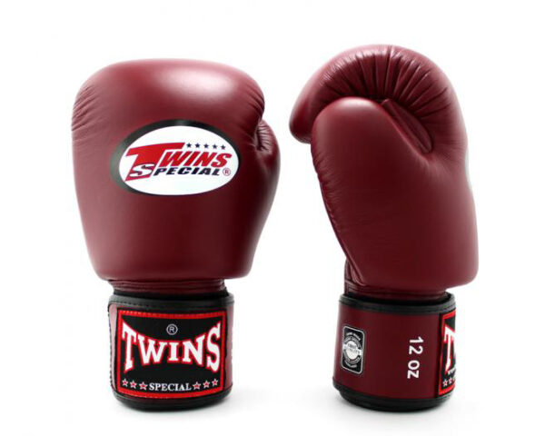 Twins Special Boxing Gloves Classic Genuine Leather BGVL3 Maroon