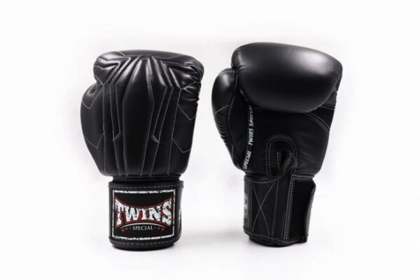 Twins Special Boxing Gloves New Collection Genuine Leather Black Color(BGVL14) - Image 2