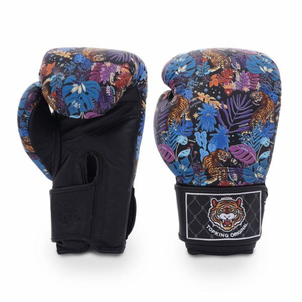 TOP KING BOXING GLOVES WILD TIGER KING BLACK