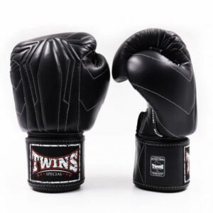 Twins Special Boxing Gloves New Collection Genuine Leather Black Color(BGVL14)