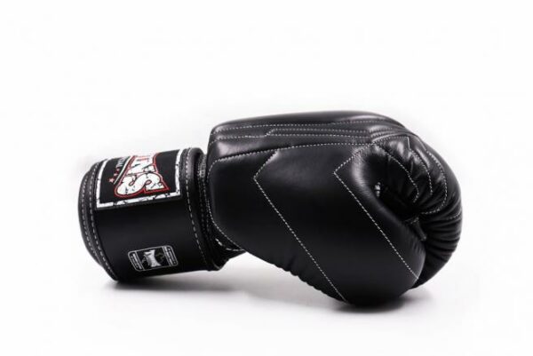 Twins Special Boxing Gloves New Collection Genuine Leather Black Color(BGVL14) - Image 4