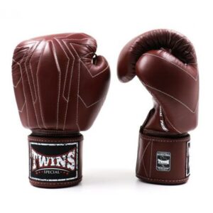 Twins Special Boxing Gloves New Collection Genuine Leather Dark Brown (BGVL14)