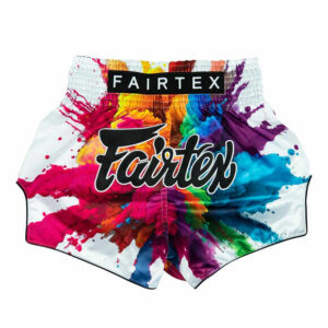 Fairtex Muay Thai Shorts - White Funky Soul