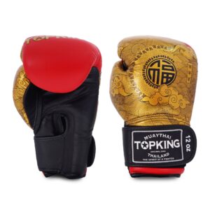 TopKing Boxing Gloves Chinese Happiness Genuine Leather