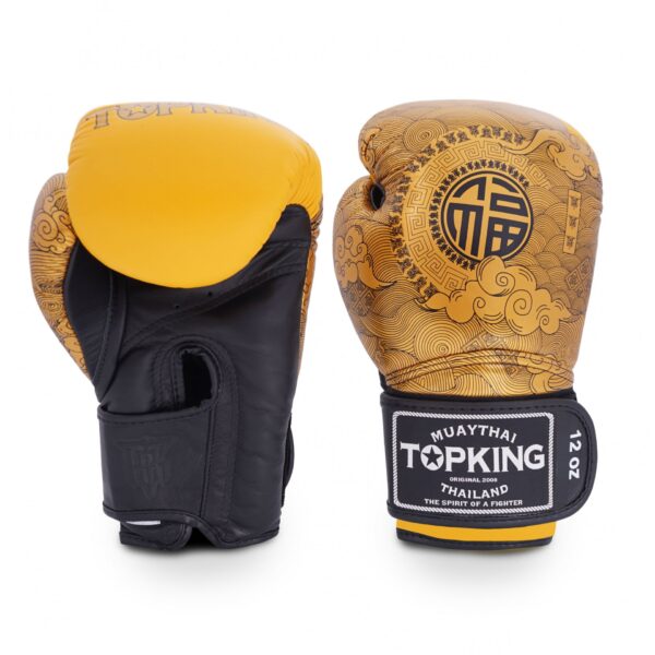 TopKing Boxing Gloves Chinese Happiness Genuine Leather - Image 6