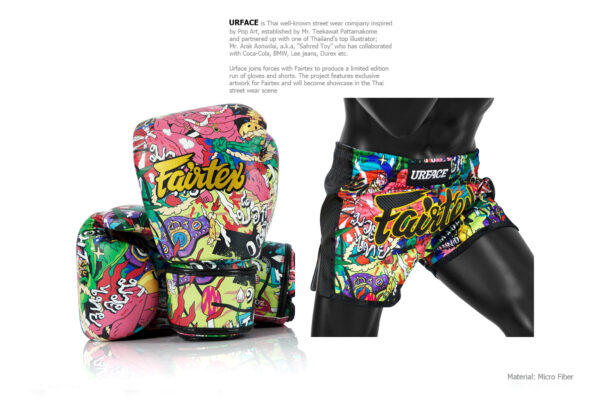 GENUINE URFACE x Fairtex Boxing Gloves Limited Edition +Free Shorts (No Box)