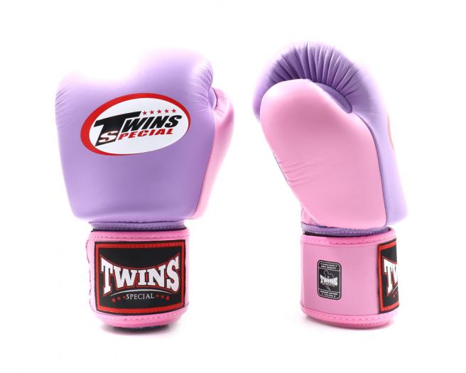 Twins Special Boxing Gloves Genuine Leather BGVL3 2 Tone Colors Muay Thai Boxing Gears