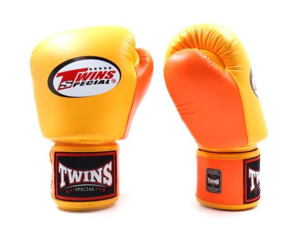 Twins Special Boxing Gloves Genuine Leather BGVL3 2 Tone Colors - Image 5