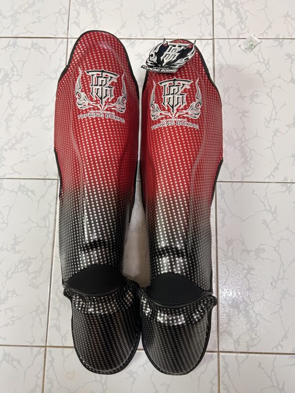 TOP KING Shin Guard Super Star Red L Clearing Stock - Image 4