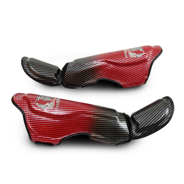 TOP KING Shin Guard Super Star Red L Clearing Stock - Image 3