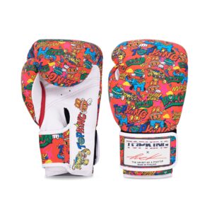 TOPKING X PUCK Limited Edition BOXING GLOVES Red Color Genuine Leather