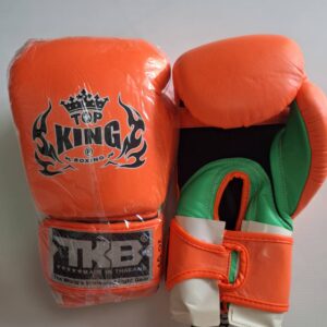 Top King Boxing Gloves Air Orange Neon Color Clearing Stock
