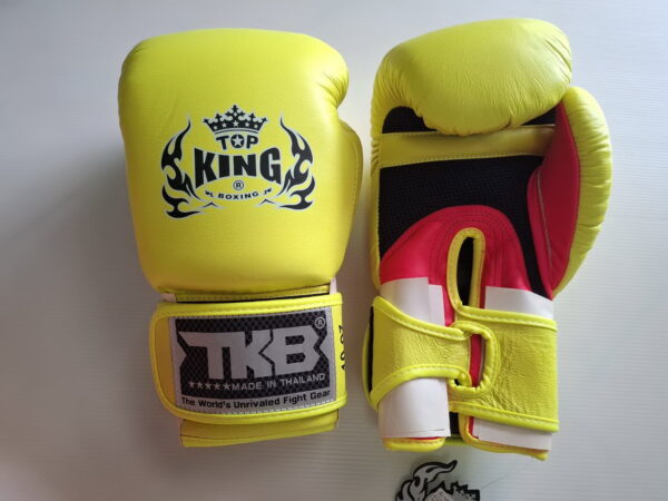Top King Boxing Gloves Air Yellow Neon Color Clearing Stock