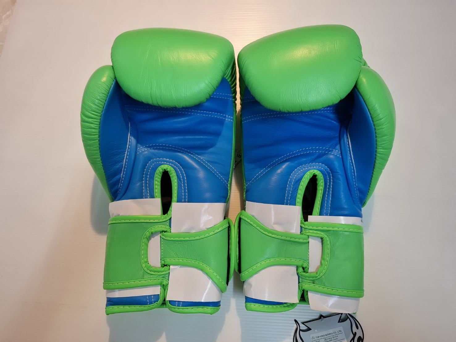 Top King Boxing Gloves Neon Color All Genuine Leather Clearing Stock - Image 7