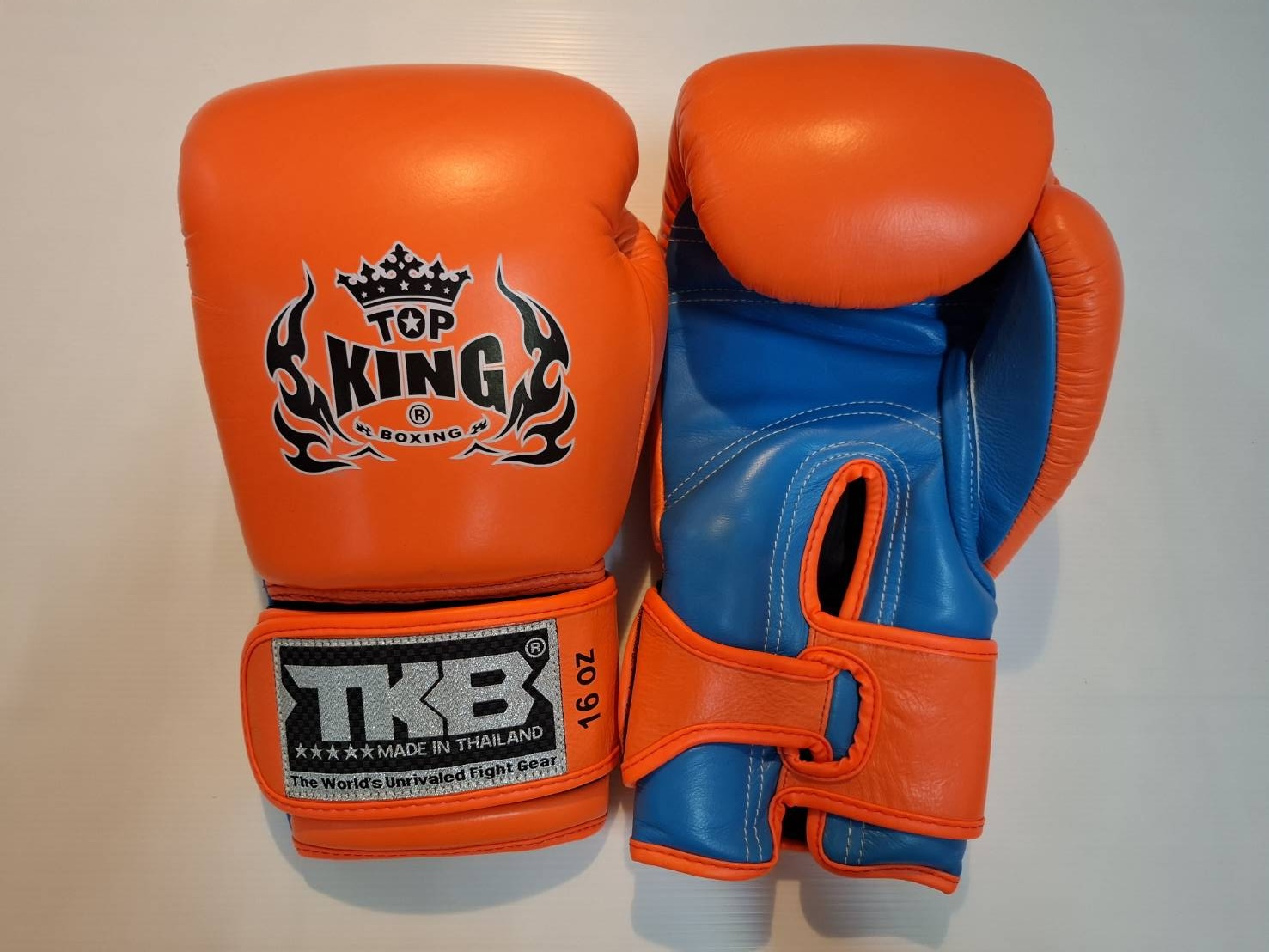 Top King Boxing Gloves Neon Color All Genuine Leather Clearing Stock