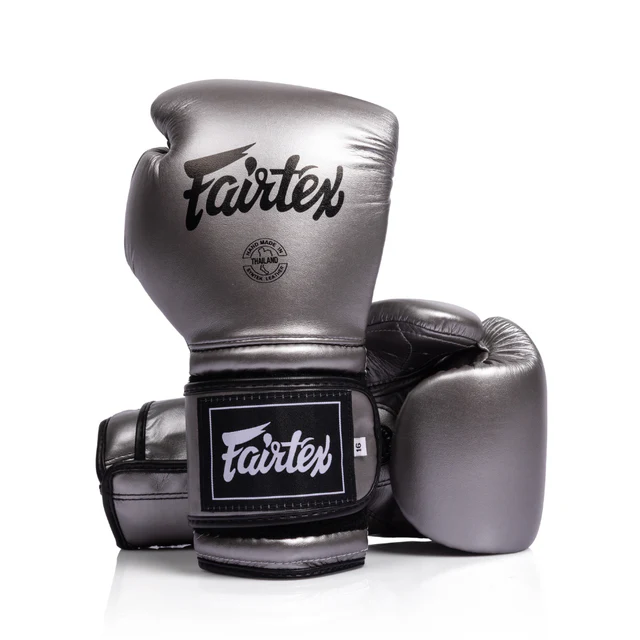 Fairtex BGV9C-Plus Mexican Style Boxing Gloves - Gun Metallic