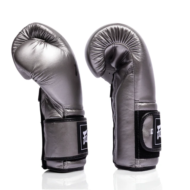 Fairtex BGV9C-Plus Mexican Style Boxing Gloves - Gun Metallic - Image 4